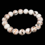 Natural Stone Beads Crystal Glass BraceletBraceletWhite Turquoise