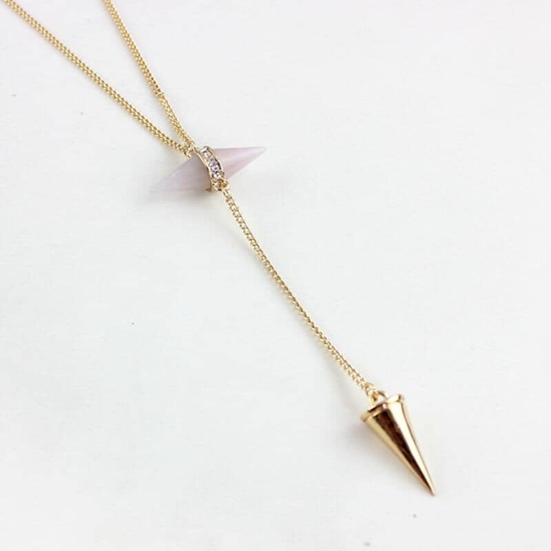 Stylish Barite Bemstone NecklaceNecklace