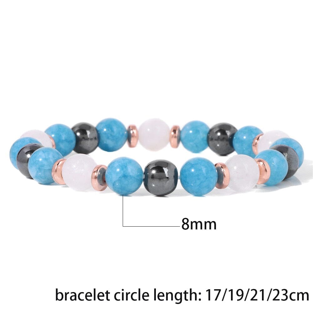 Natural Stone Aventurine and Other Stones with Hematite Beads BraceletBracelet