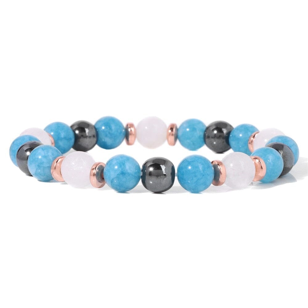 Natural Stone Aventurine and Other Stones with Hematite Beads BraceletBraceletAmazonite17CM