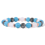 Natural Stone Aventurine and Other Stones with Hematite Beads BraceletBraceletAmazonite17CM
