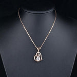Rose Gold Heart PendantNecklace