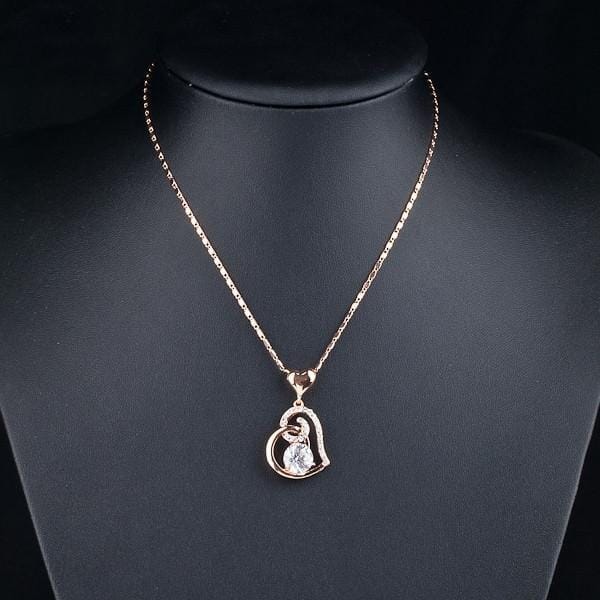 Rose Gold Heart PendantNecklace