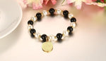 8mm Stainless Steel WWJD Saint Mary's Black Beads BraceletBracelet