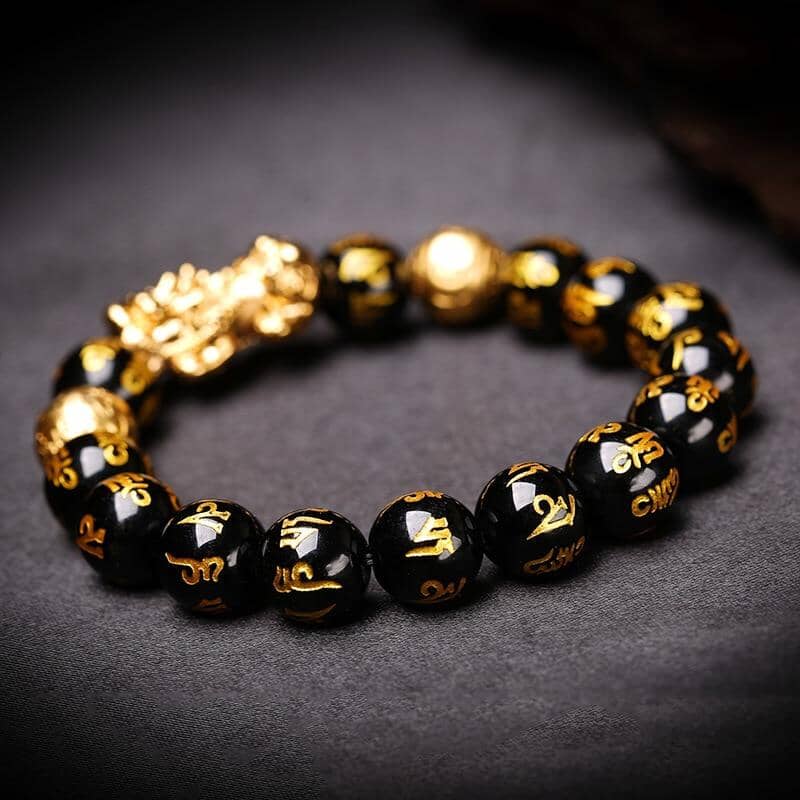 Feng Shui Beads Obsidian Stone BraceletBracelet