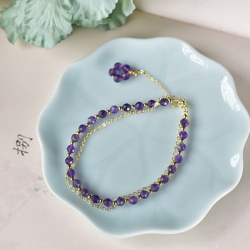 Simplicity Fairy Amethyst Crystal BraceletBracelet