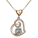 Rose Gold Heart PendantNecklace