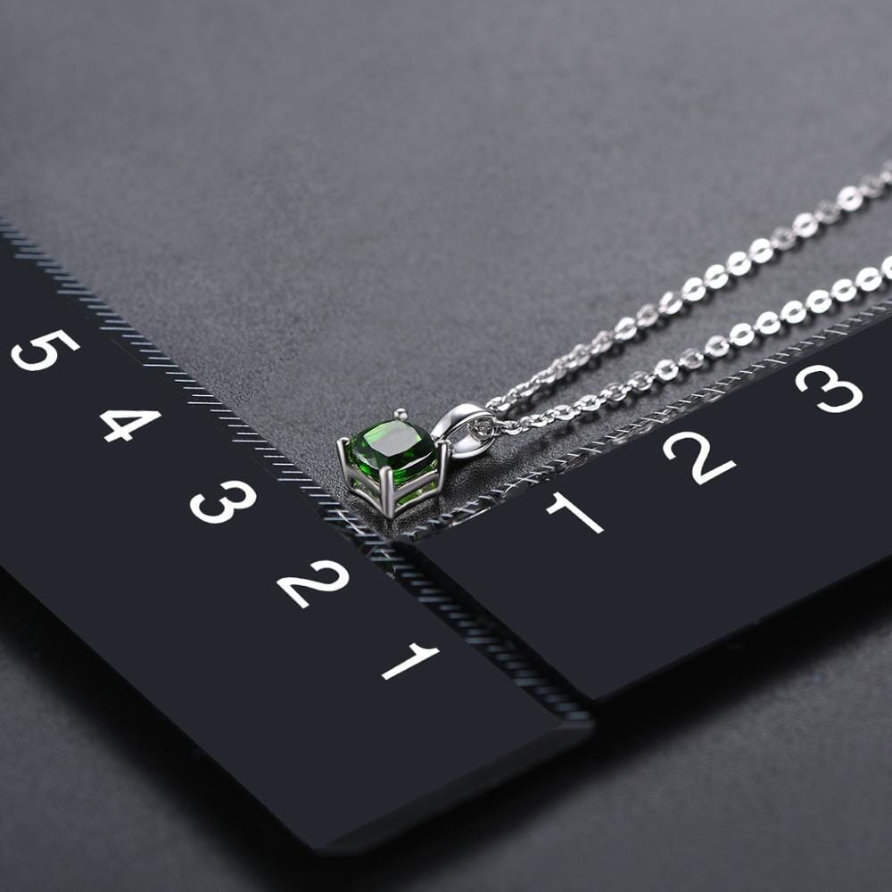 925 Sterling Silver Natural Emerald PendantPendant