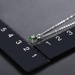 925 Sterling Silver Natural Emerald PendantPendant