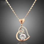 Rose Gold Heart PendantNecklace
