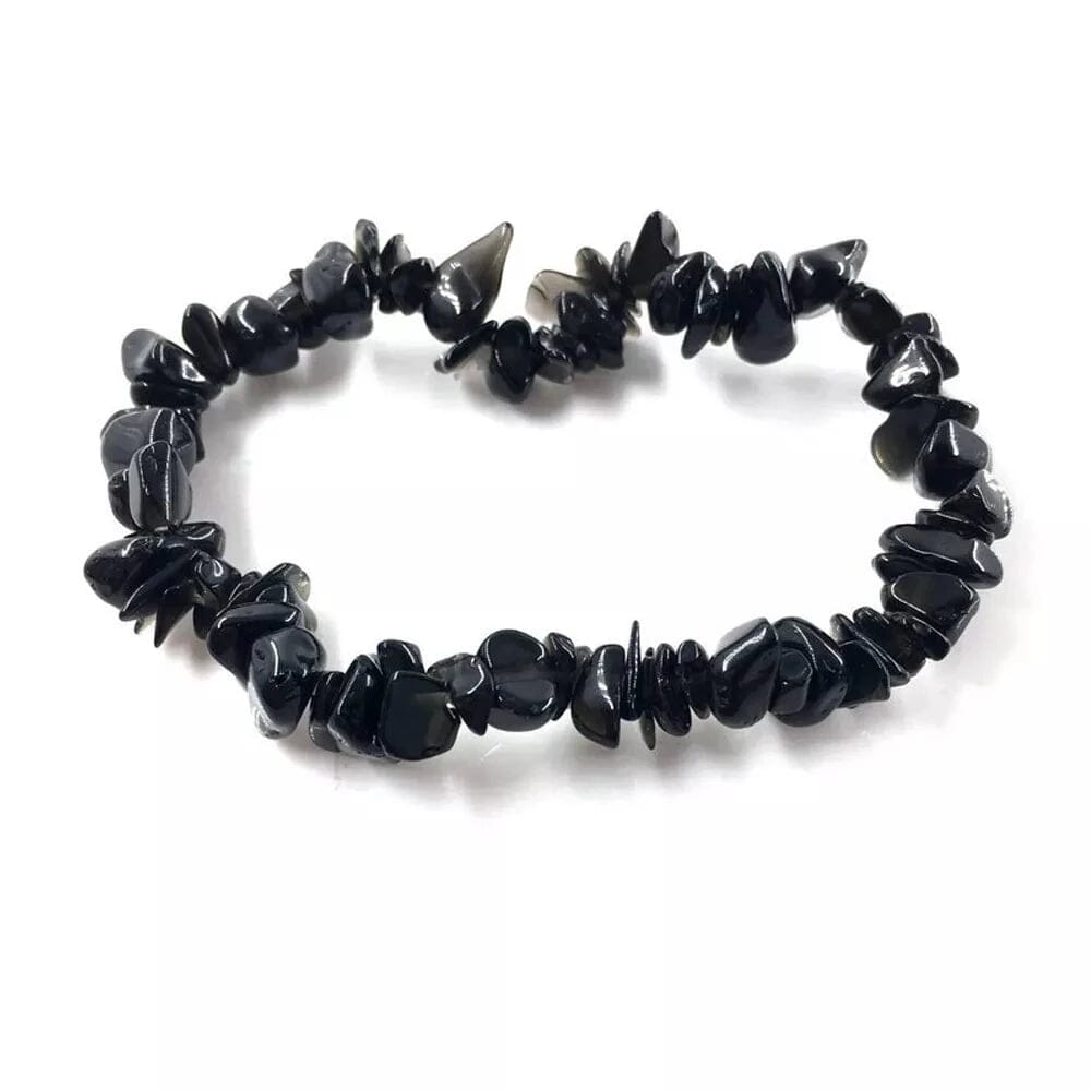 Natural Crystals Bead BraceletsBraceletBlack Agate