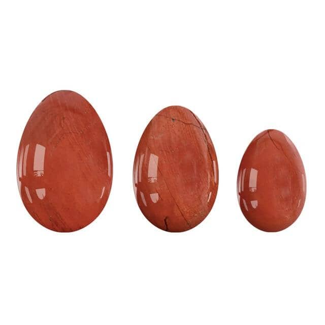3pcs/set Natural Jade Yoni Eggs For Kegel ExerciseYoni EggsRed Jasper