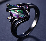 Purple Sapphire Black Gold RingRing