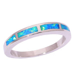 Blue Fire Opal Geometric RingRing6