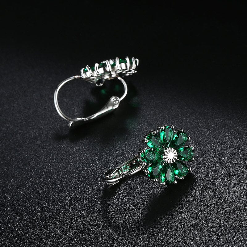 Cubic Zirconia Flower EarringsEarrings
