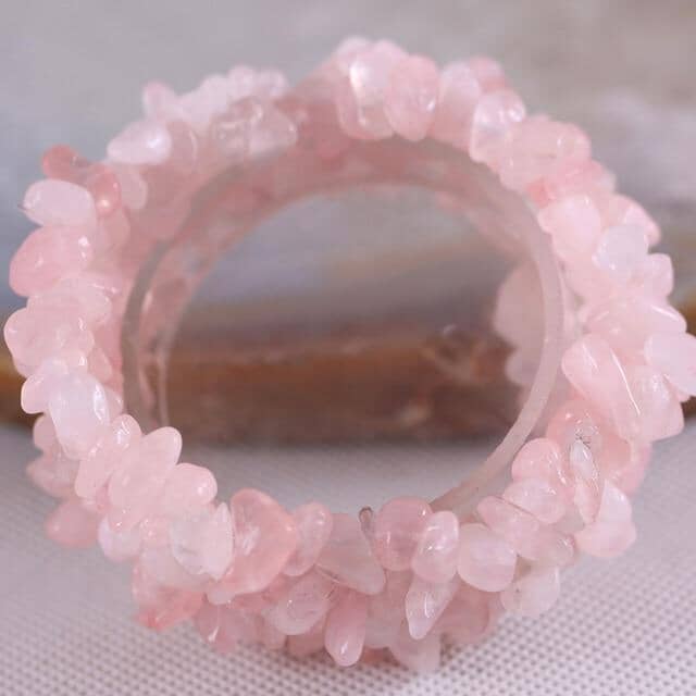 Natural Stone Multilayer BraceletBraceletPink Crystal