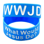 WWJD What Would Jesus Do Silicone Rubber Bracelet