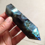 Natural Labradorite Quartz WandWand