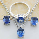 Classic Tanzanite Crystal Silver RingRing