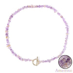 Boho Fashion Aventurine and other Stone Chips ChokerNecklace13 Ametrine