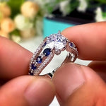 Special Novel Designed CZ Sapphire RingRing