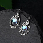 Vintage Bohemian Moonstone Silver EarringsEarrings