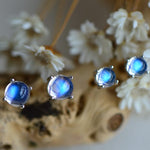 Aurora Borealis Crown Stud Earrings - 925 Sterling SilverEarrings