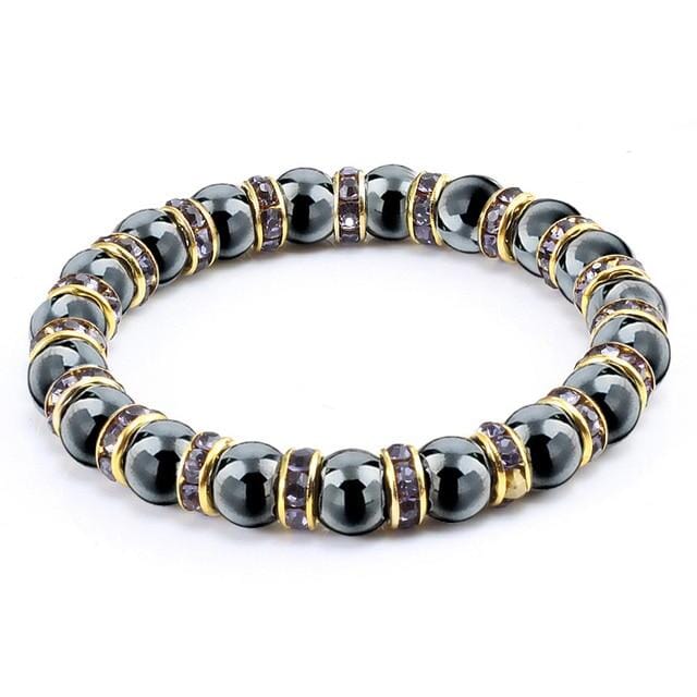 Classic Hematite Stone BraceletBraceletViolet