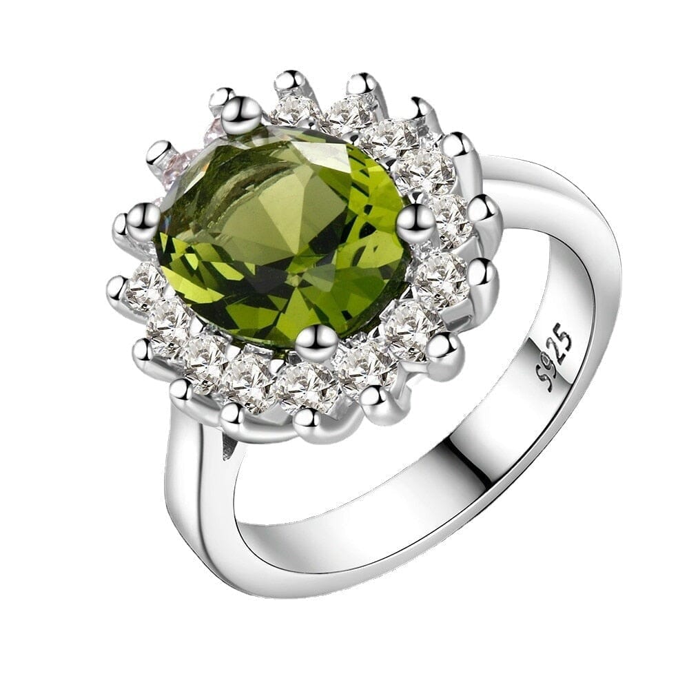 Shining Luxury Peridot Stone Ring - 925 Sterling SilverRing