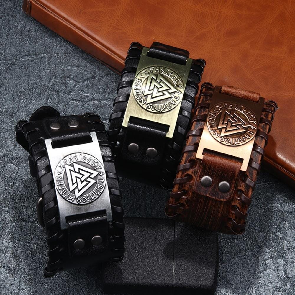 Punk Braided Rope Leather Cuff BraceletBracelet