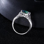 Glamorous Rainbow Mystic Topaz Ring - 925 Sterling Silver RingRing