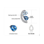 Ear Pear Natural Sky London Blue Topaz Stud Earrings - 925 Sterling SilverEarrings