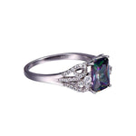 Mystic Fire Topaz Ring - 925 Sterling SilverRing