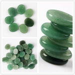 Assorted 7 pieces/lot Palm Stone Jade Crystal Reiki Healing Chakra With Free PouchRaw Stone