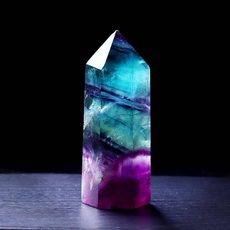 Natural Fluorite Crystal Wand StoneRaw Stone