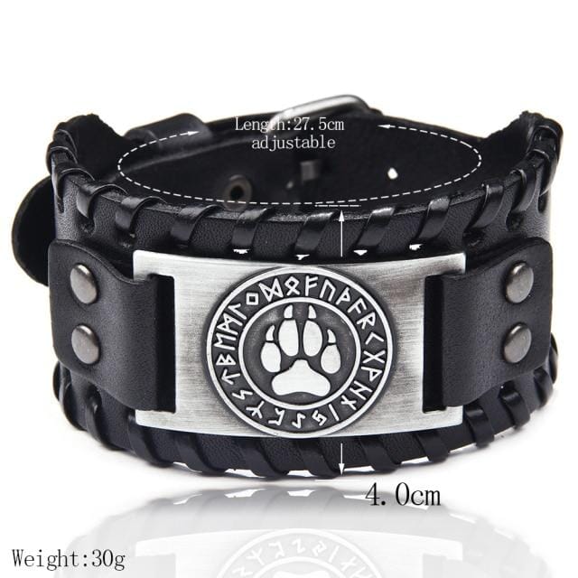 Punk Braided Rope Leather Cuff BraceletBracelet