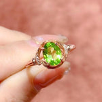 Cute Fashion Peridot Ring - 925 Sterling SilverRing12.5