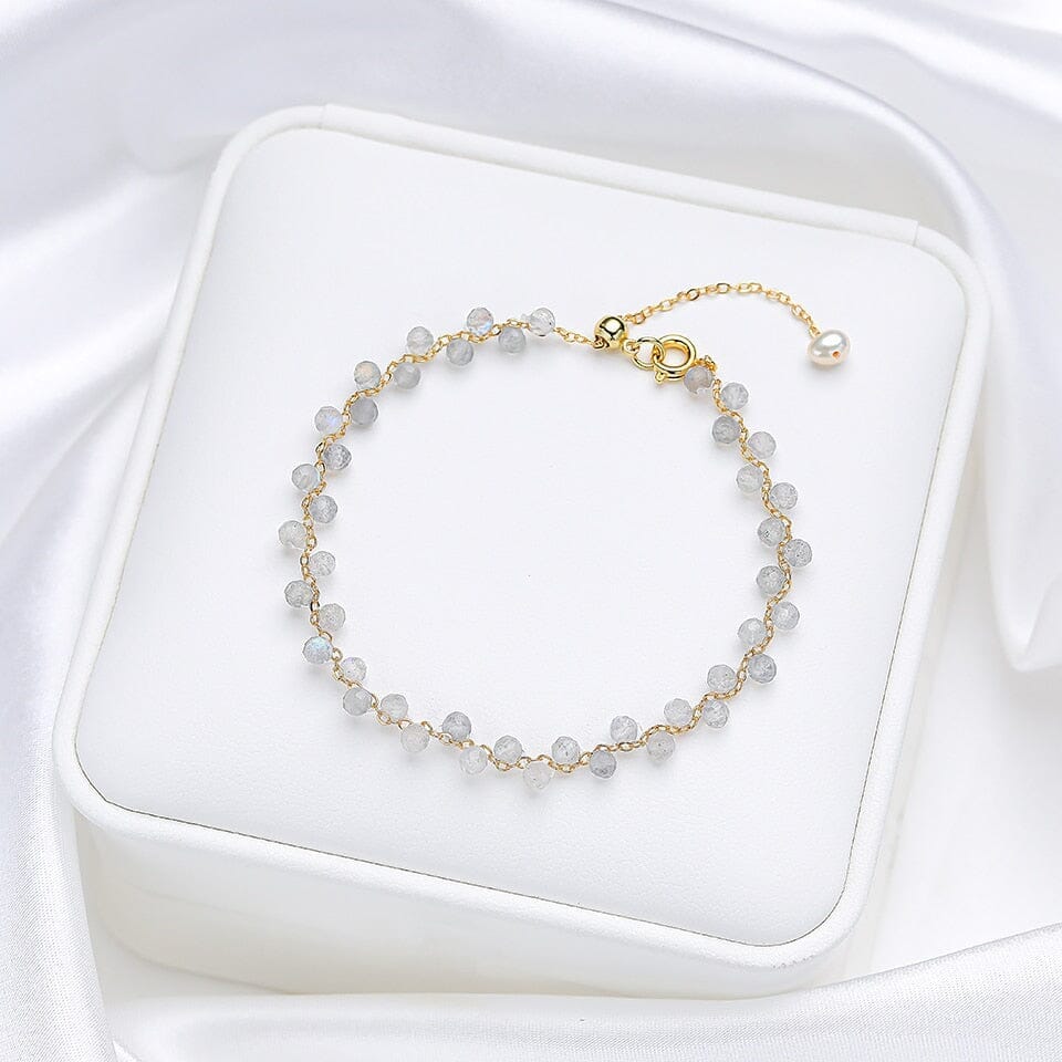 3MM Natural Stone Tourmaline BraceletBraceletLabradorite16-21cm