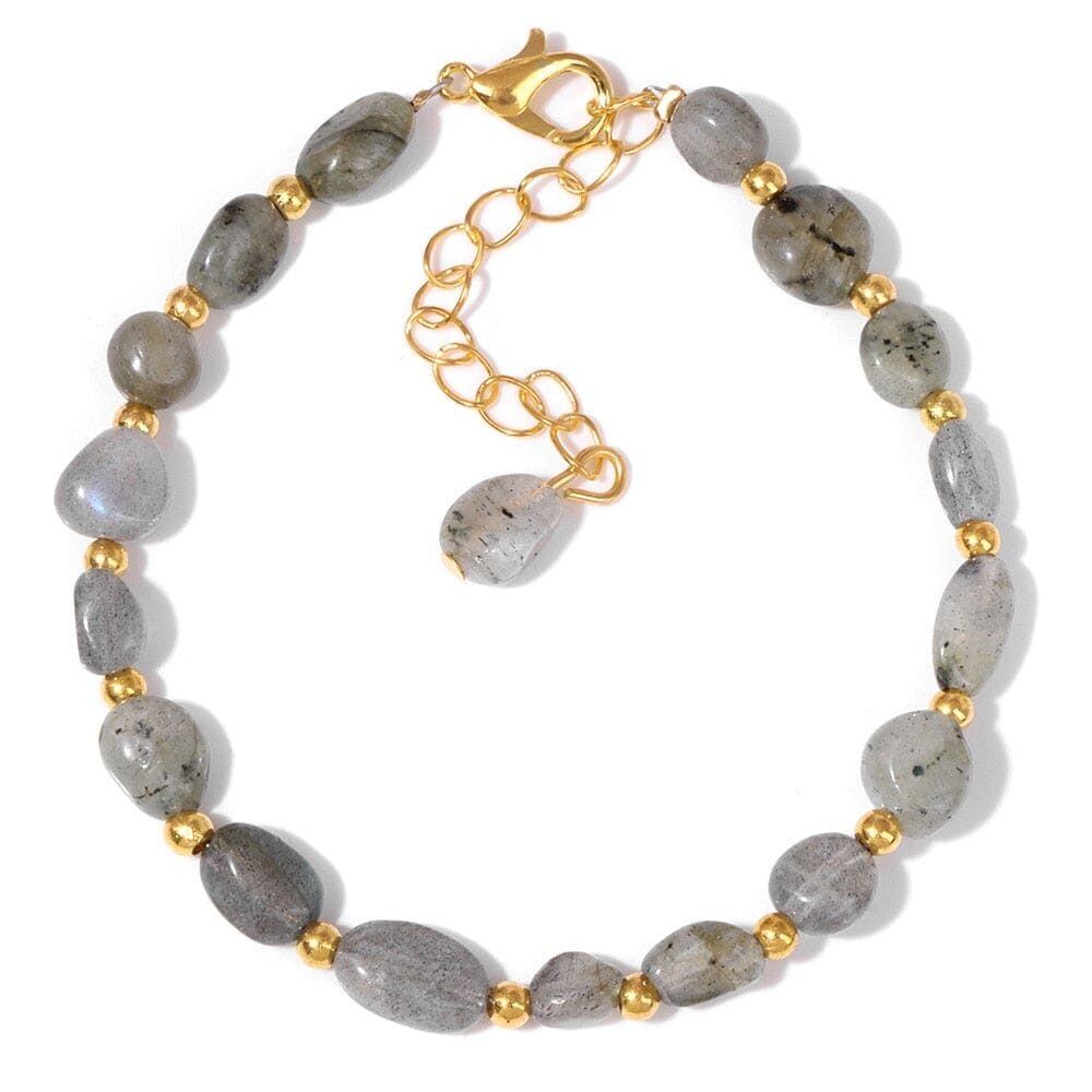 Natural Tiger Eye Stone Irregular Chip BraceletBraceletLabradorite