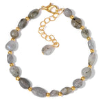 Natural Tiger Eye Stone Irregular Chip BraceletBraceletLabradorite