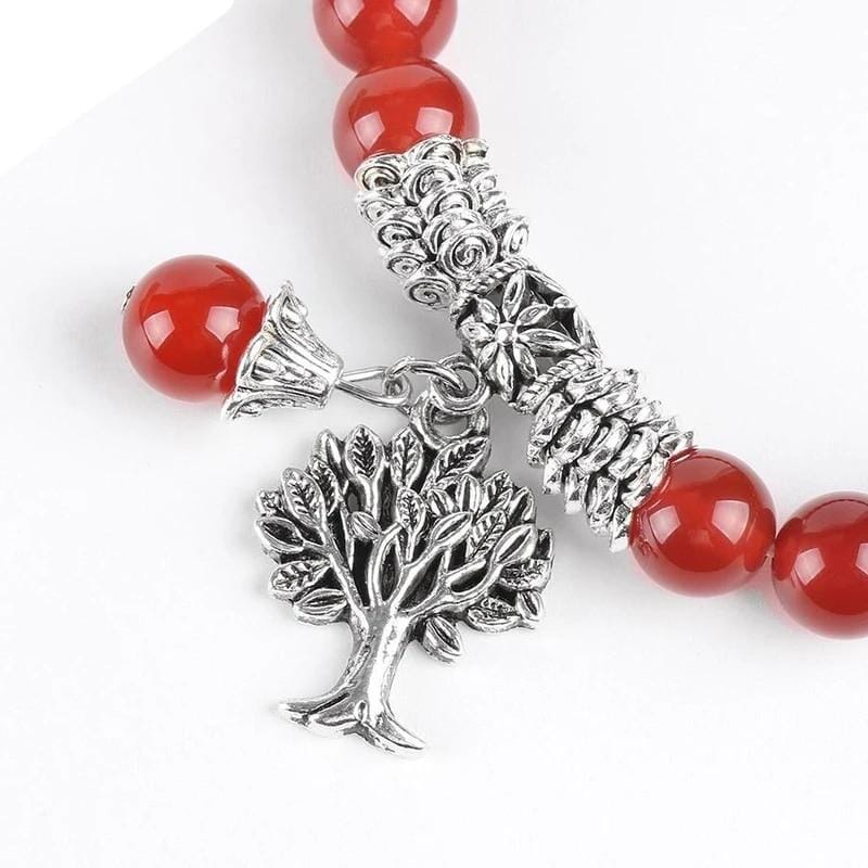 Tree of Life Natural Carnelian BraceletBracelet