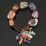 7 Chakra Natural Tumbled Gemstone Hanging DecorationHome Decor