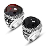 Agate Titanium Men RingRing