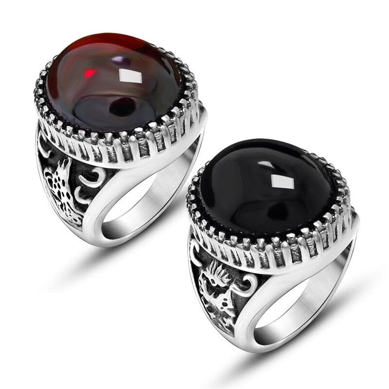 Agate Titanium Men RingRing