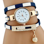Stylish Gold Quartz WatchWatchBlue