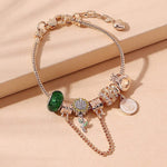 Creative Crown and Sunflower Charm BraceletBracelet