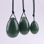 Green Jade Egg for Kegel Exercises - Set of 3 EggsYoni Eggs