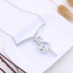 White Fire Opal Necklace Pendant for WomenNecklace