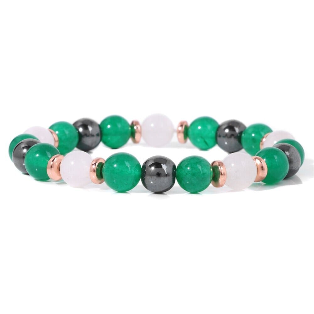 Natural Stone Aventurine and Other Stones with Hematite Beads BraceletBraceletTaiwan Jads17CM