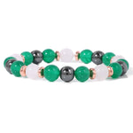 Natural Stone Aventurine and Other Stones with Hematite Beads BraceletBraceletTaiwan Jads17CM